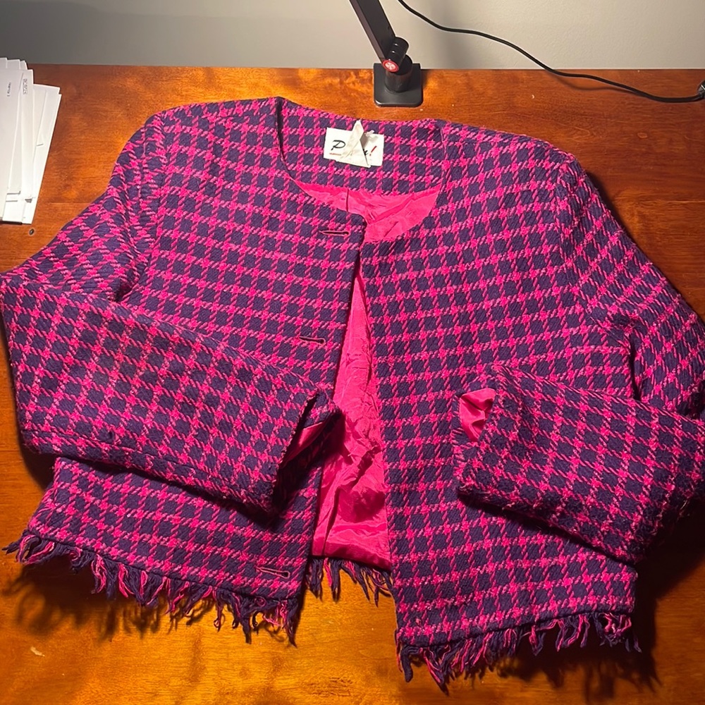 Pink winter cropped jacket
